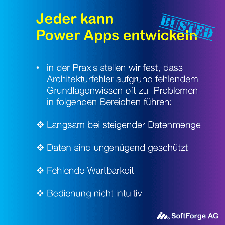 in der Praxis stellen wir fest, dass Architekturfehler aufgrund fehlendem Grundlagenwissen oft zu  Problemen in folgenden Bereichen führen: Langsam bei steigender Datenmenge - Daten sind ungenügend geschützt - Fehlende Wartbarkeit - Bedienung nicht intuitiv