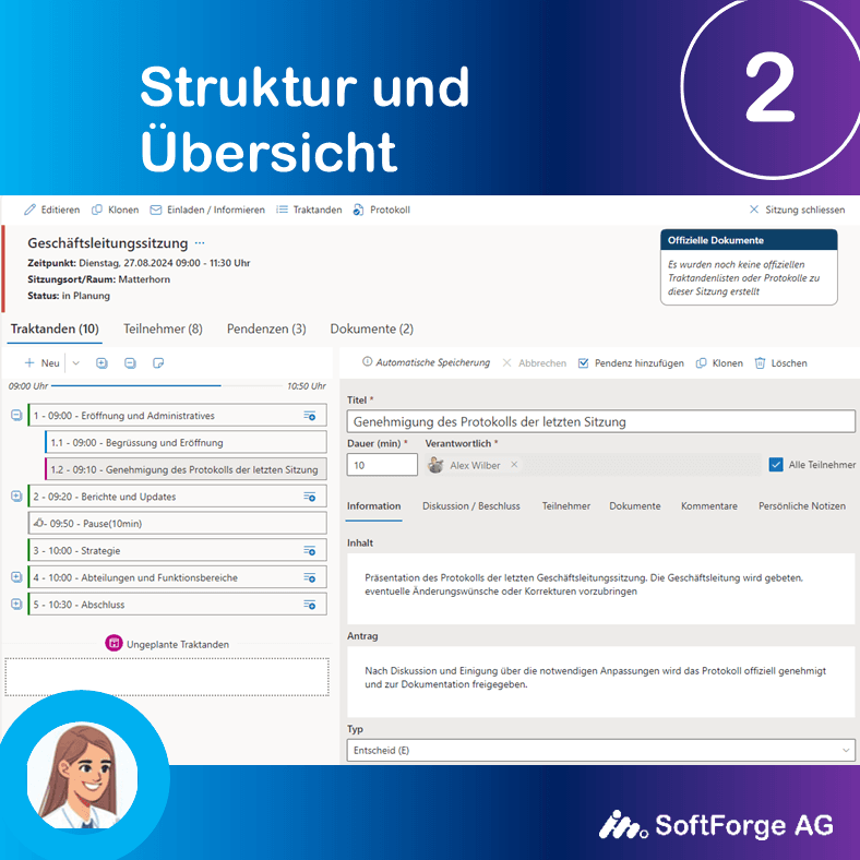 Während Sitzungs mit Sitzungsverwaltungs - Screenshot Sitzungsdurchführung